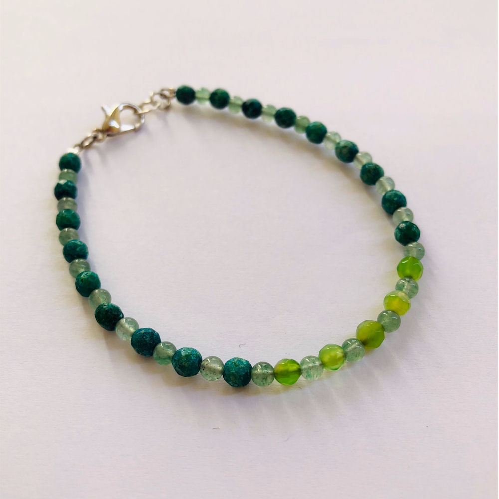 Chrysocolla and agate