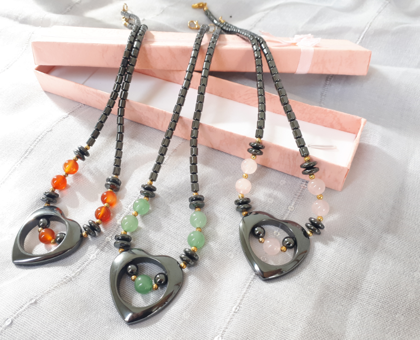 Hematite and aventurine