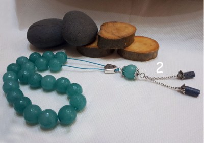 Κομπολόγια - Γαλάζιος αχάτης